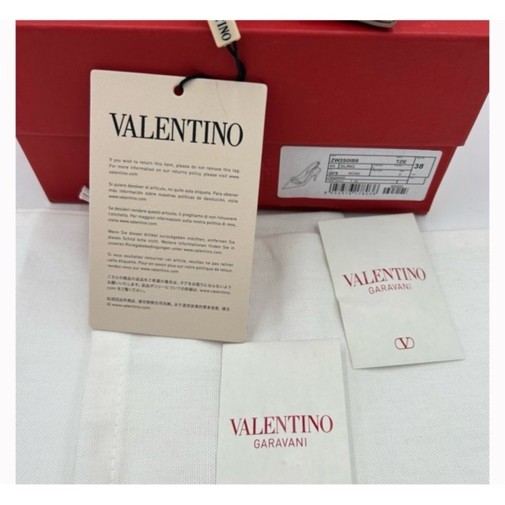 Valentino Garavani rock stud 60 patent leather sling back pumps size 38 - Picture 9 of 10